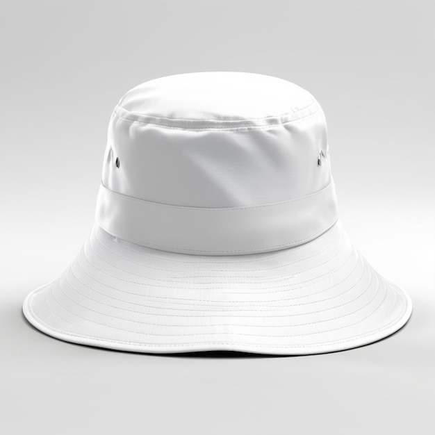 Bucket hat psd on a white background