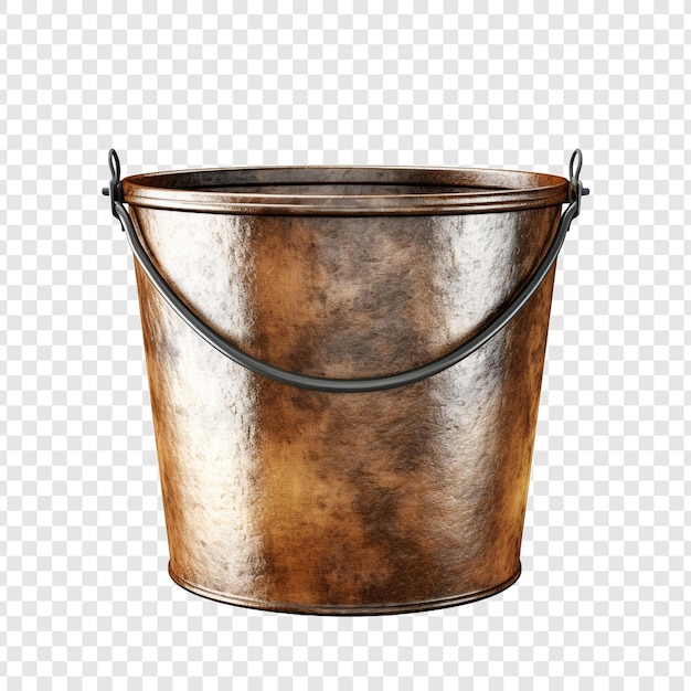 PSD bucket isolated on transparent background