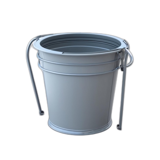 Bucket psd op een witte achtergrond