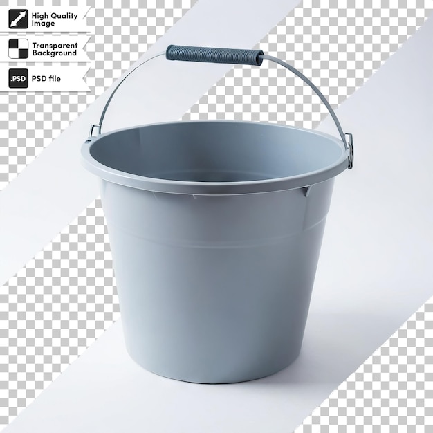 PSD a bucket with a handle that says  push  on it