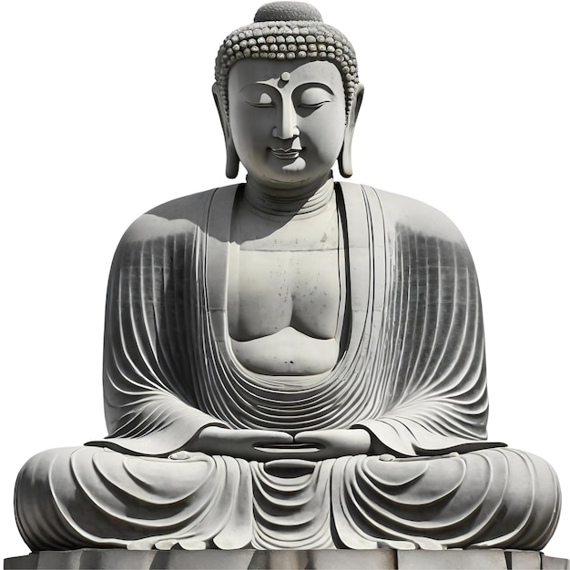 PSD buddha statue isolated