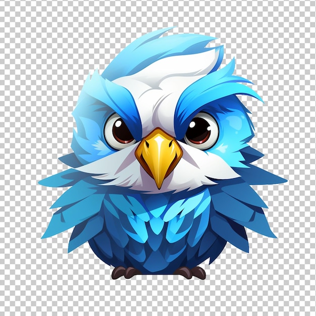 PSD budgerigar mascot logo