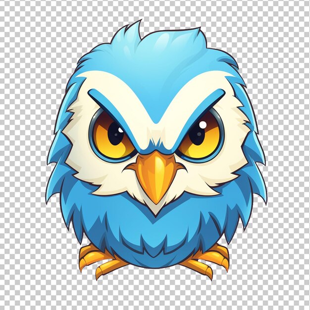 PSD budgerigar mascot logo