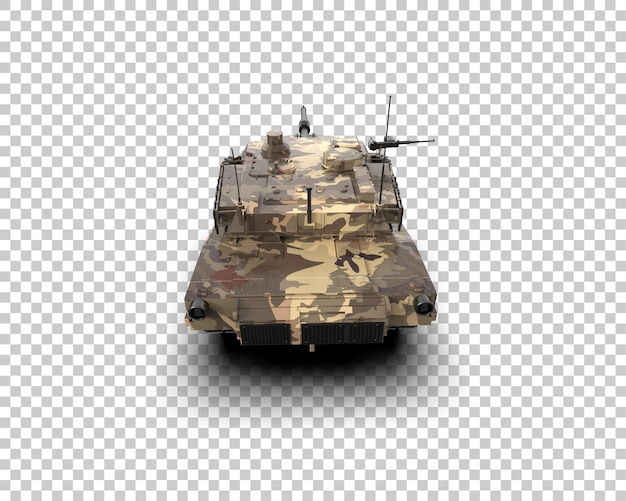 Budynek czołgu opancerzonego izolowany na tle ilustracja renderingu 3D