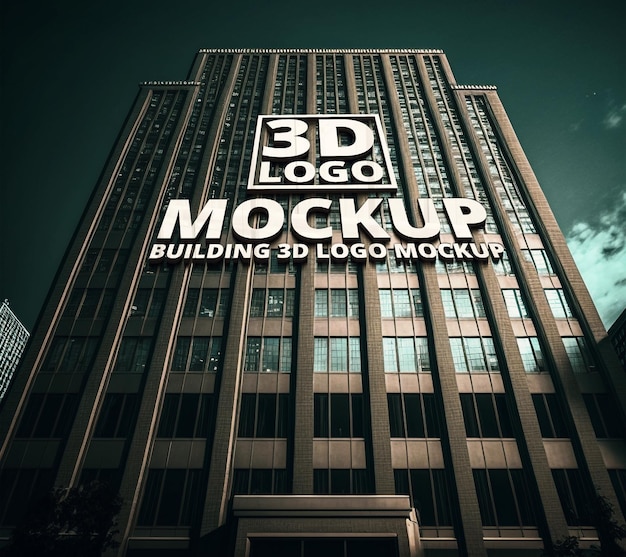 Budynek makiety logo 3D