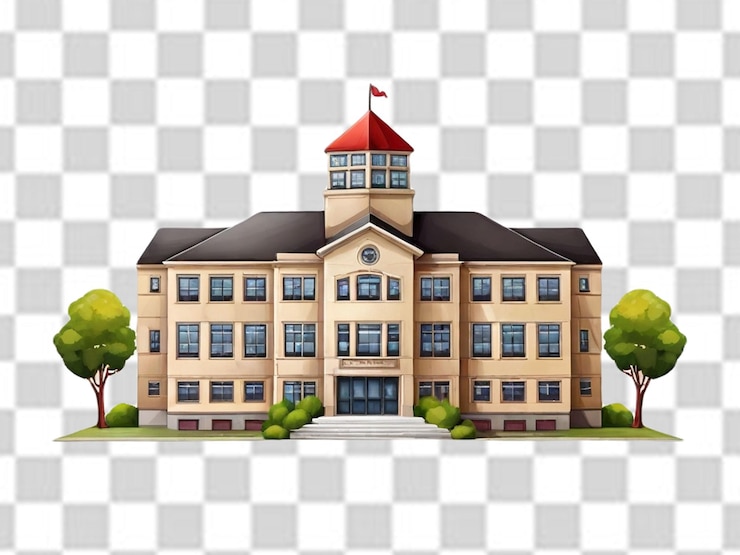 PSD budynek szkoły png