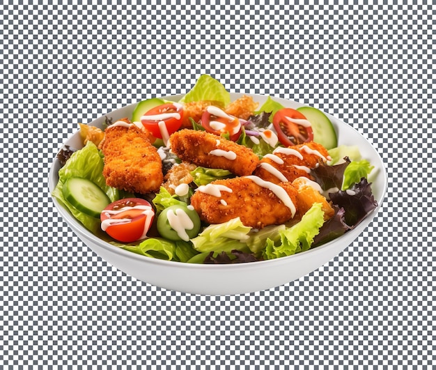 PSD buffalo chicken tenders with sauces isolated on transparent background