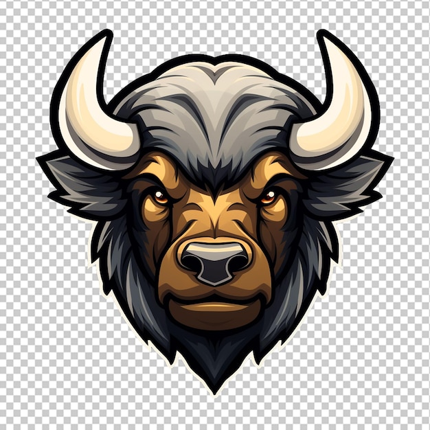 PSD buffalo mascotte-logo