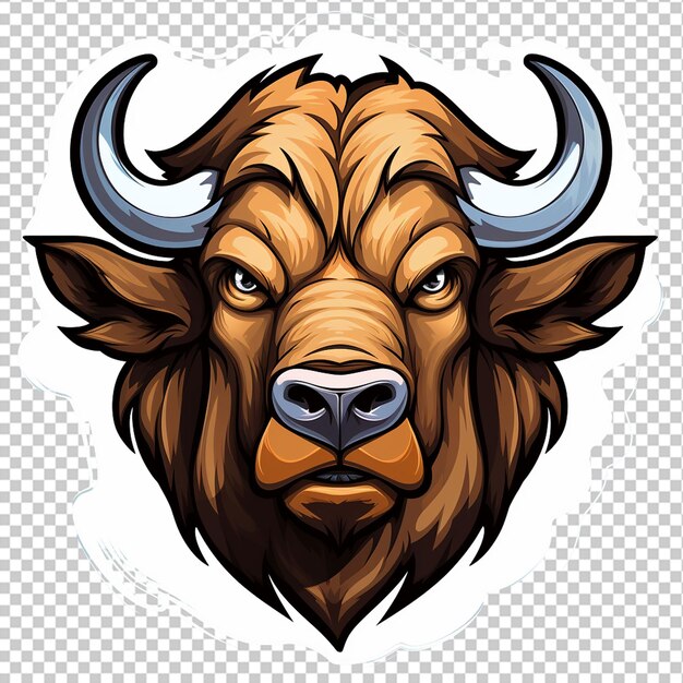 PSD buffalo mascotte-logo