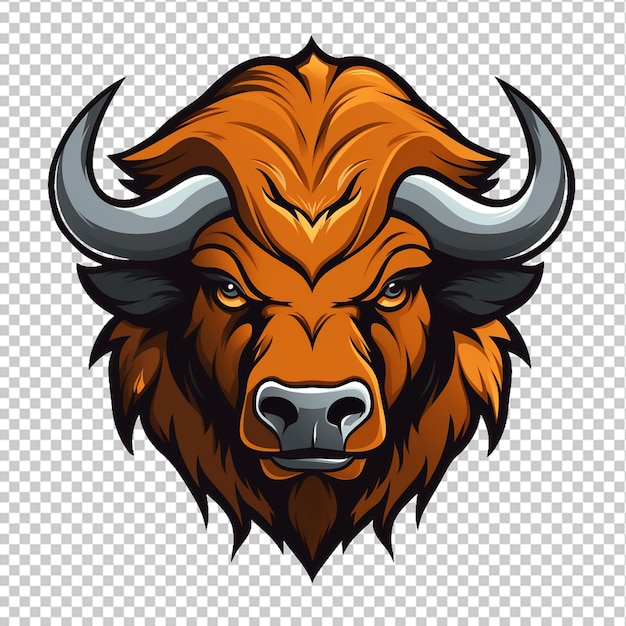 PSD buffalo mascotte-logo