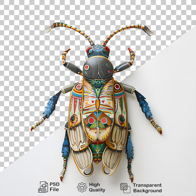 A bug isolated on transparent background