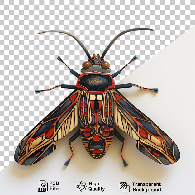 A bug isolated on transparent background