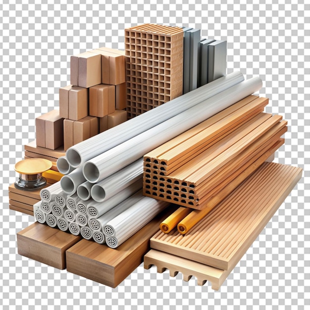 PSD building materials transparent background