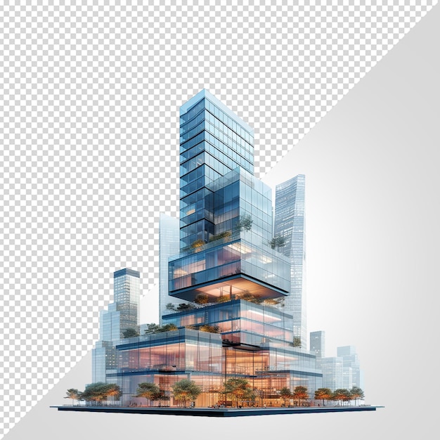 PSD building skyline png