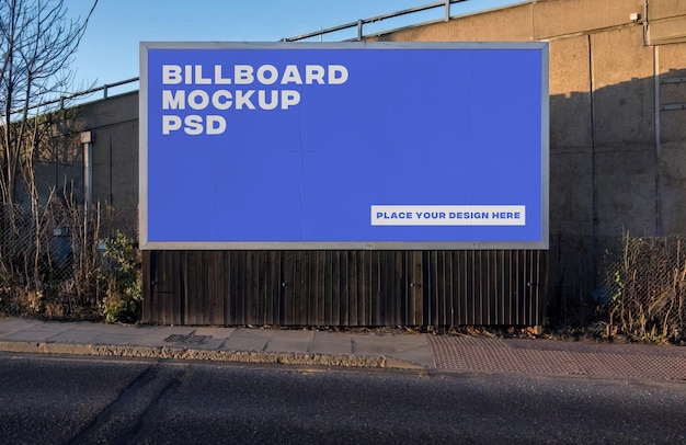 PSD buitenbillboard mockup.