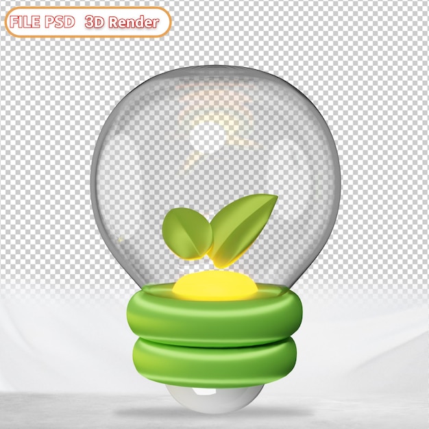 PSD lampadina 3d