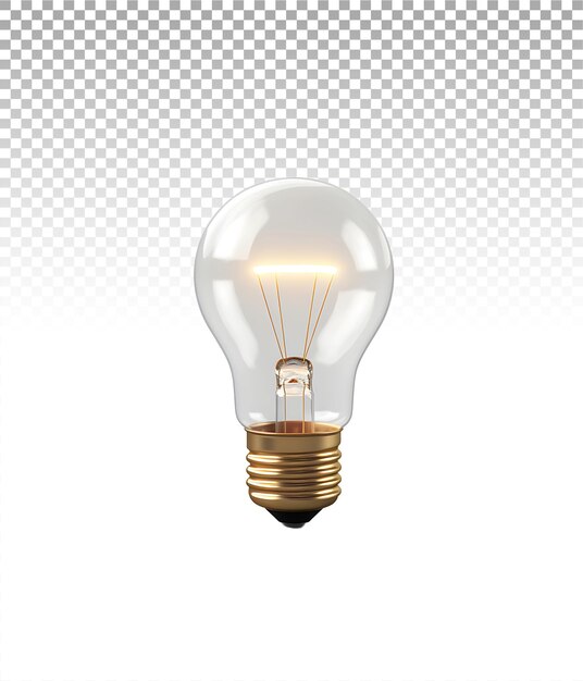 PSD bulb on a blank canvas providing a canvas for creative customization