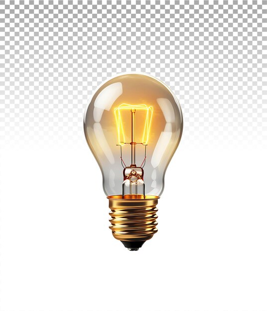 PSD bulb extracted op transparent maakt grafische integratie gemakkelijk