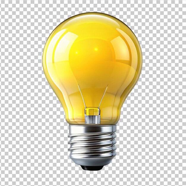 PSD bulb isolated on transparent background