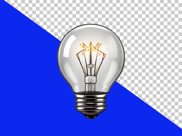 PSD bulb isolated on transparent background