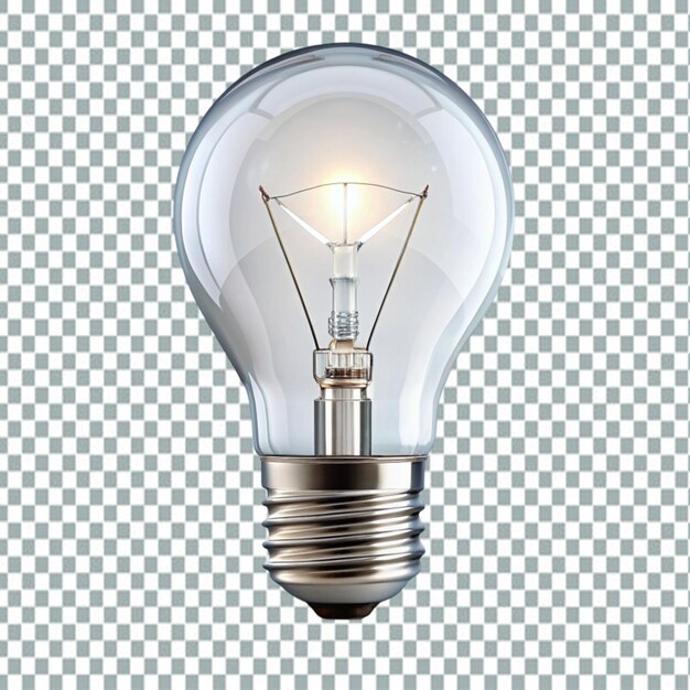 PSD bulb isolated on transparent background