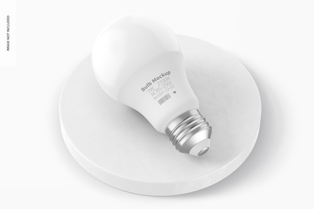 PSD bulb mockup