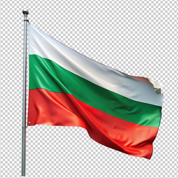 Bulgaria flag on transparent background