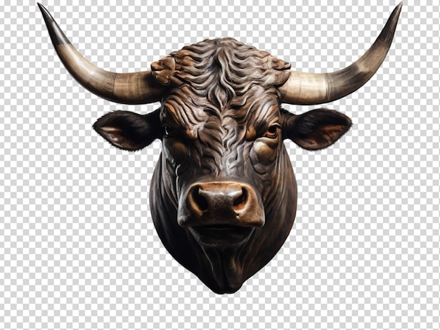 PSD bull head png