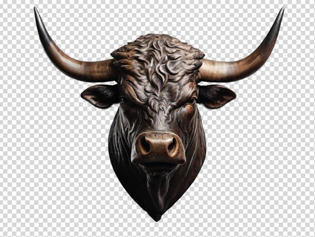 PSD bull head png