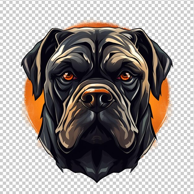 PSD bull mastiff mascot logo