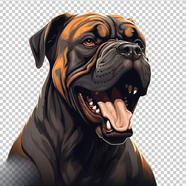 PSD logo della mascotte del mastino toro