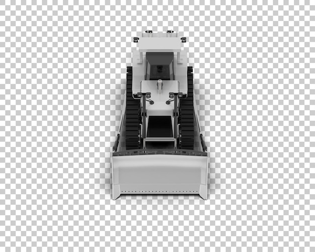 Bulldozer isolated on background 3d rendering illustration