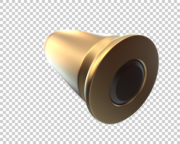 PSD bullet isolated on background 3d rendering illustration