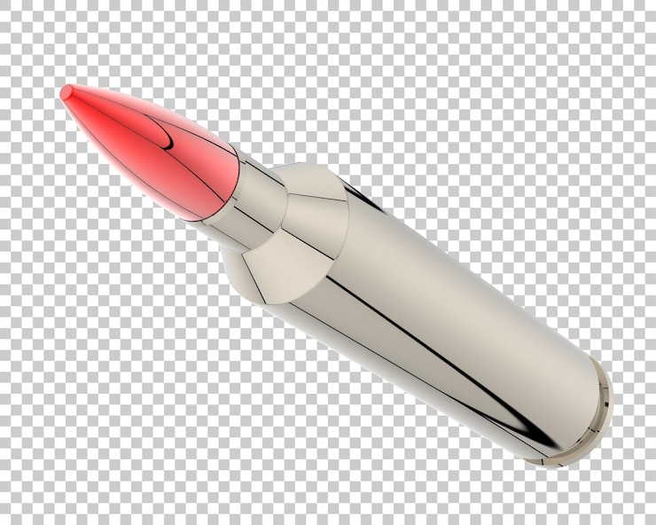 PSD bullet on transparent background 3d rendering illustration