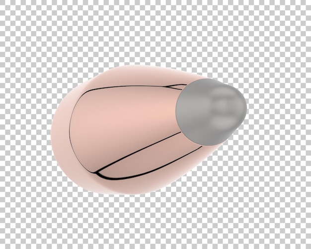 PSD bullet on transparent background 3d rendering illustration