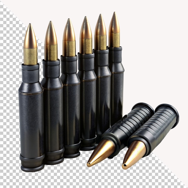 PSD bullets on transparent background