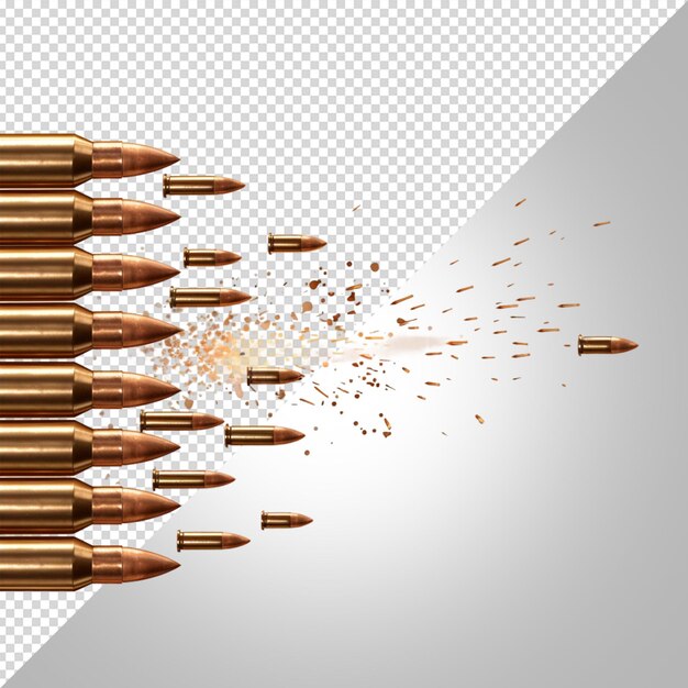 PSD bullets on a transparent background