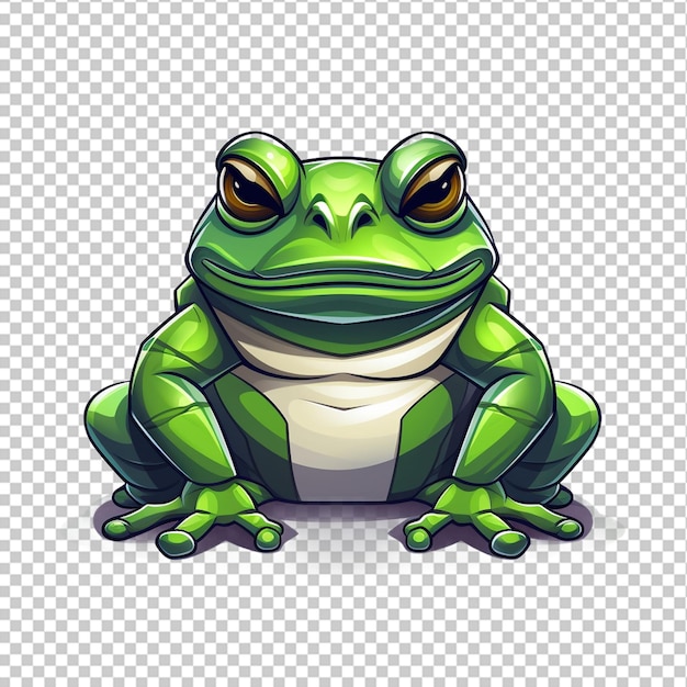 PSD logo della mascotte bullfrog