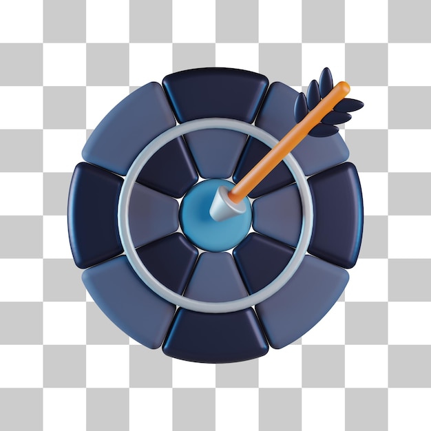 PSD bullseye 3d icon