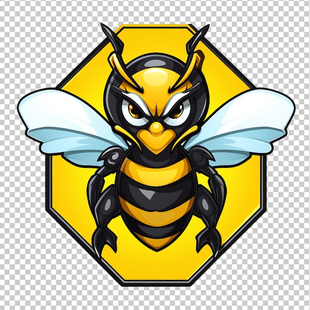 Bumble bee mascot logo