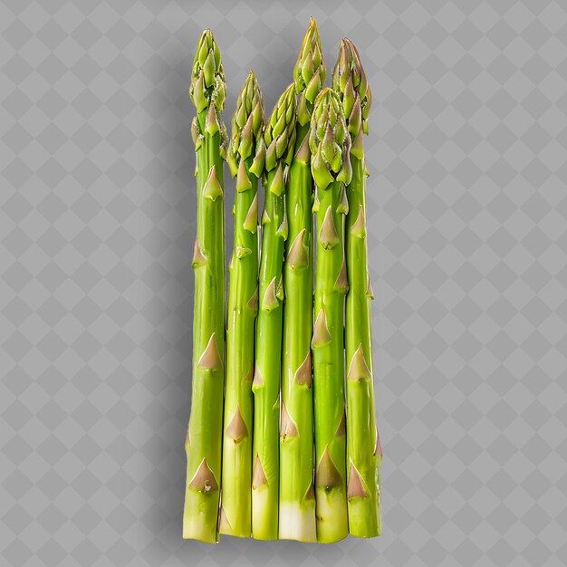 PSD a bunch of asparagus that is on a transparent background