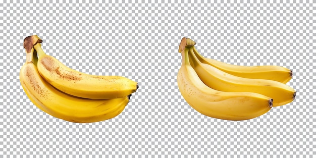 Grappolo di banane isolato su uno sfondo trasparente png