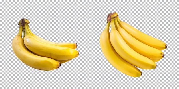 Grappolo di banane isolato su uno sfondo trasparente png