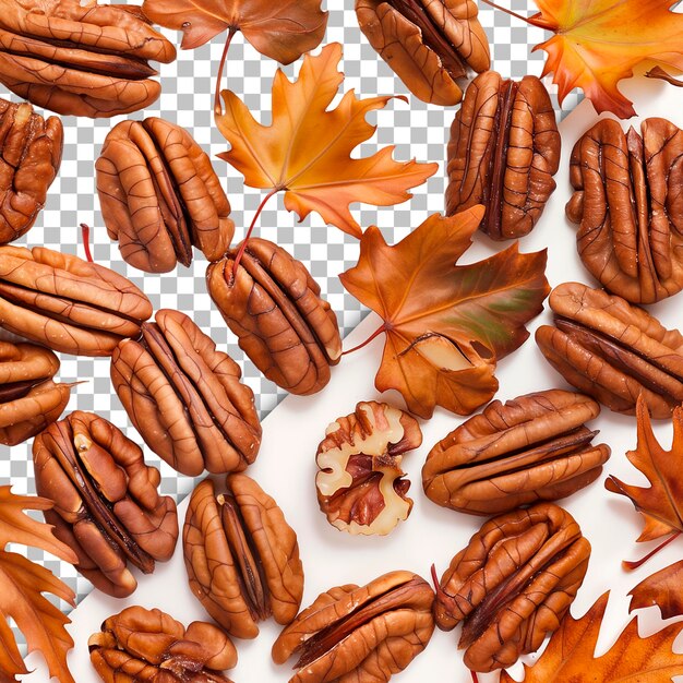 A bunch of different types of nuts are on a table