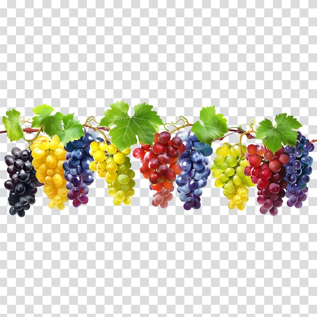 PSD bunch of grapes on a transparent background png