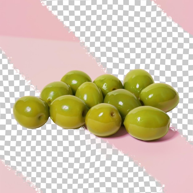 PSD a bunch of green grapes are on a pink and white background