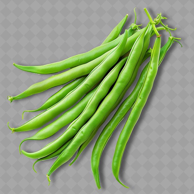 PSD a bunch of green peas are on a transparent background