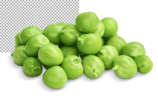 PSD 투명 한 배경 에 분리 된 신선 한 초록 콩 어리