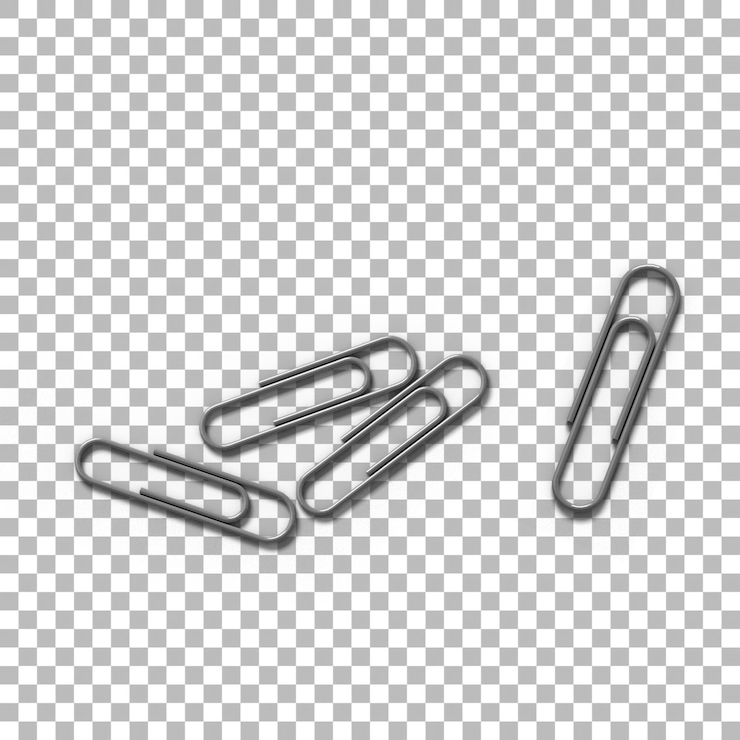 PSD 要素デザインのアクセサリー用の紙ピンの束