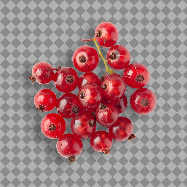 PSD a bunch of pomegranates with a white background